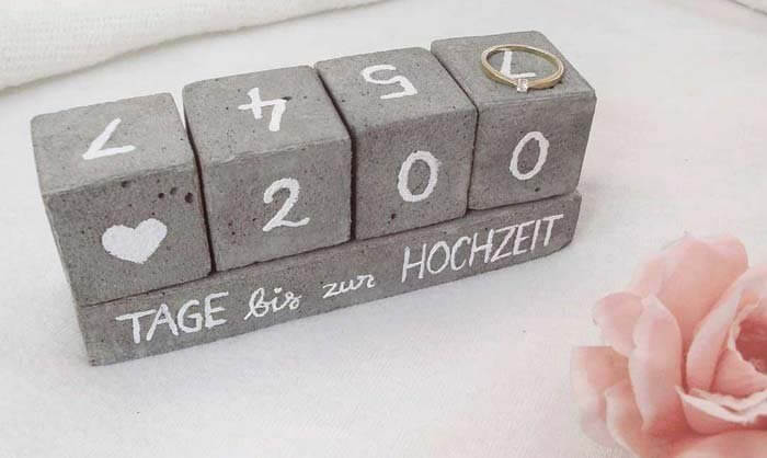 Hochzeitskalender: Countdown Kalender zur Hochzeit verschenken