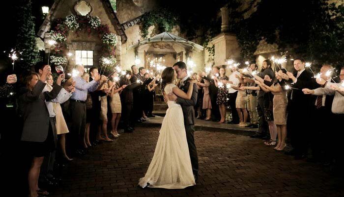 Wunderkerzen zur Hochzeit