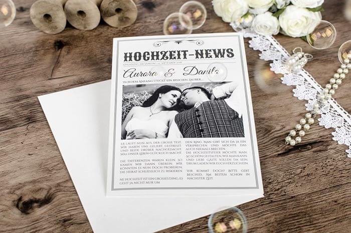Lustige Hochzeitseinladungen Bildergalerie mit vielen Ideen