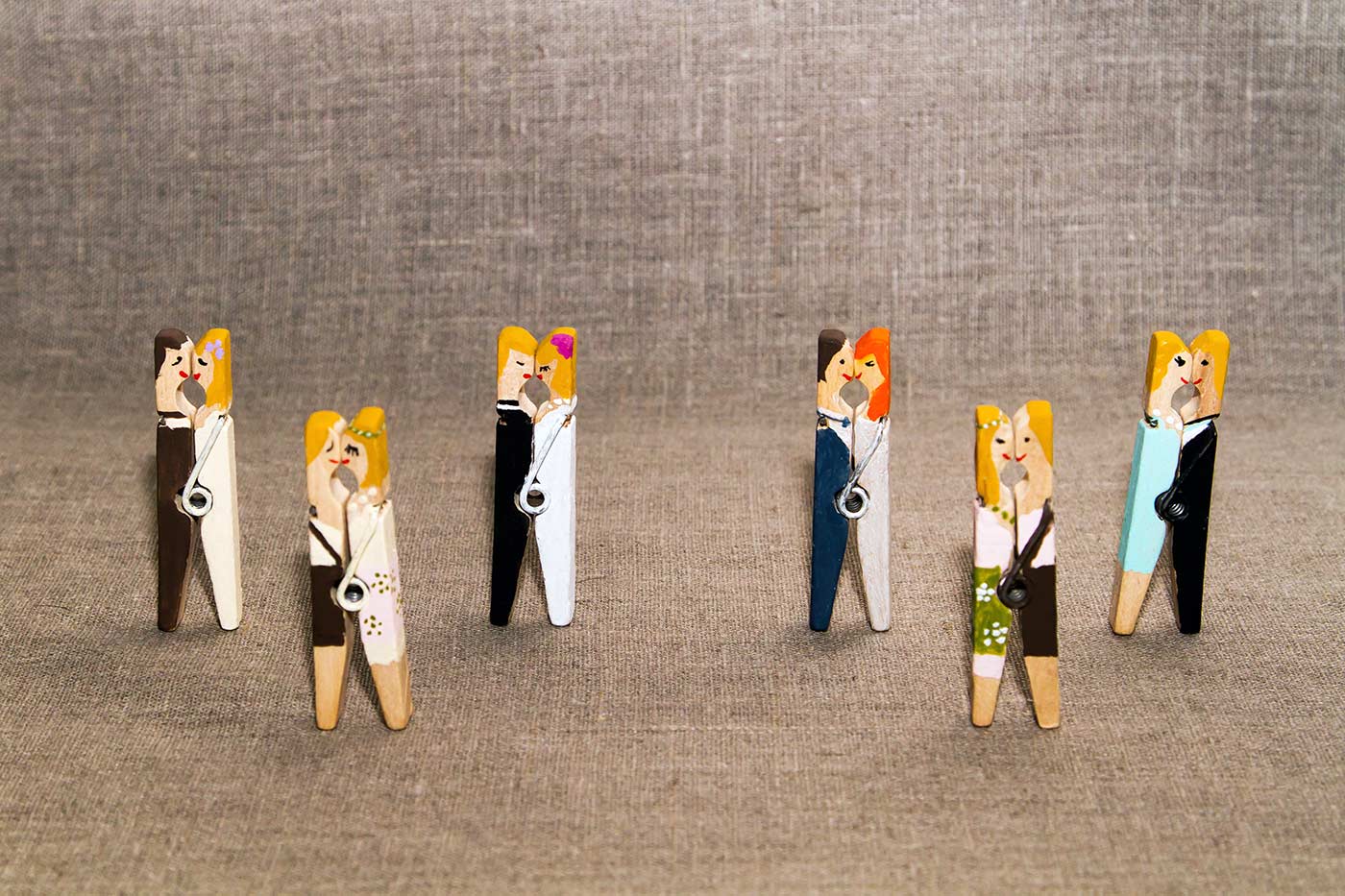 Wäscheklammer-Brautpaar | DIY-Anleitung um das Brautpaar zu basteln