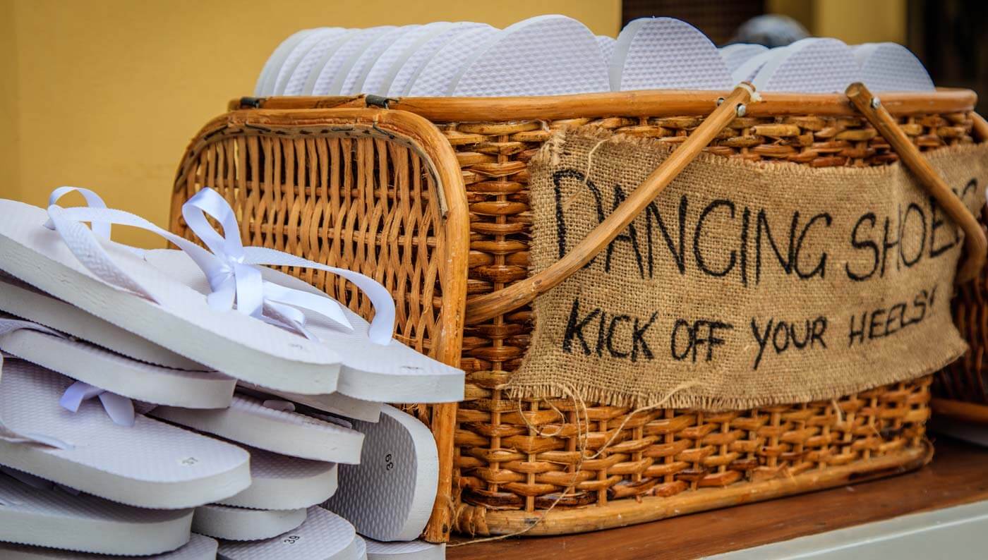 Flip Flops zur Hochzeit Tipps & Ideen für müde Tanzfüße