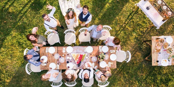 Hochzeit draußen