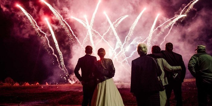 Feuerwerk zur Hochzeit