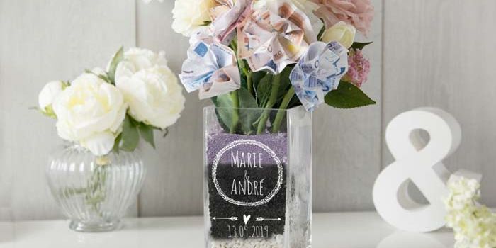 Geldgeschenk Vase