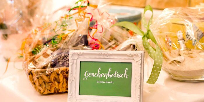 Geschenketisch Hochzeit