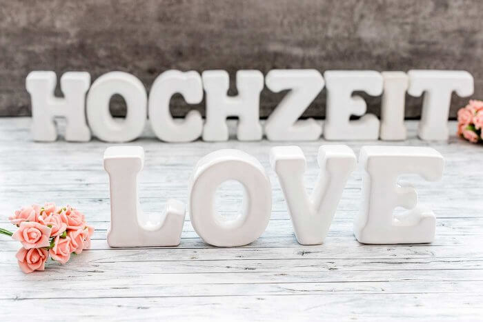 Keramik Buchstaben